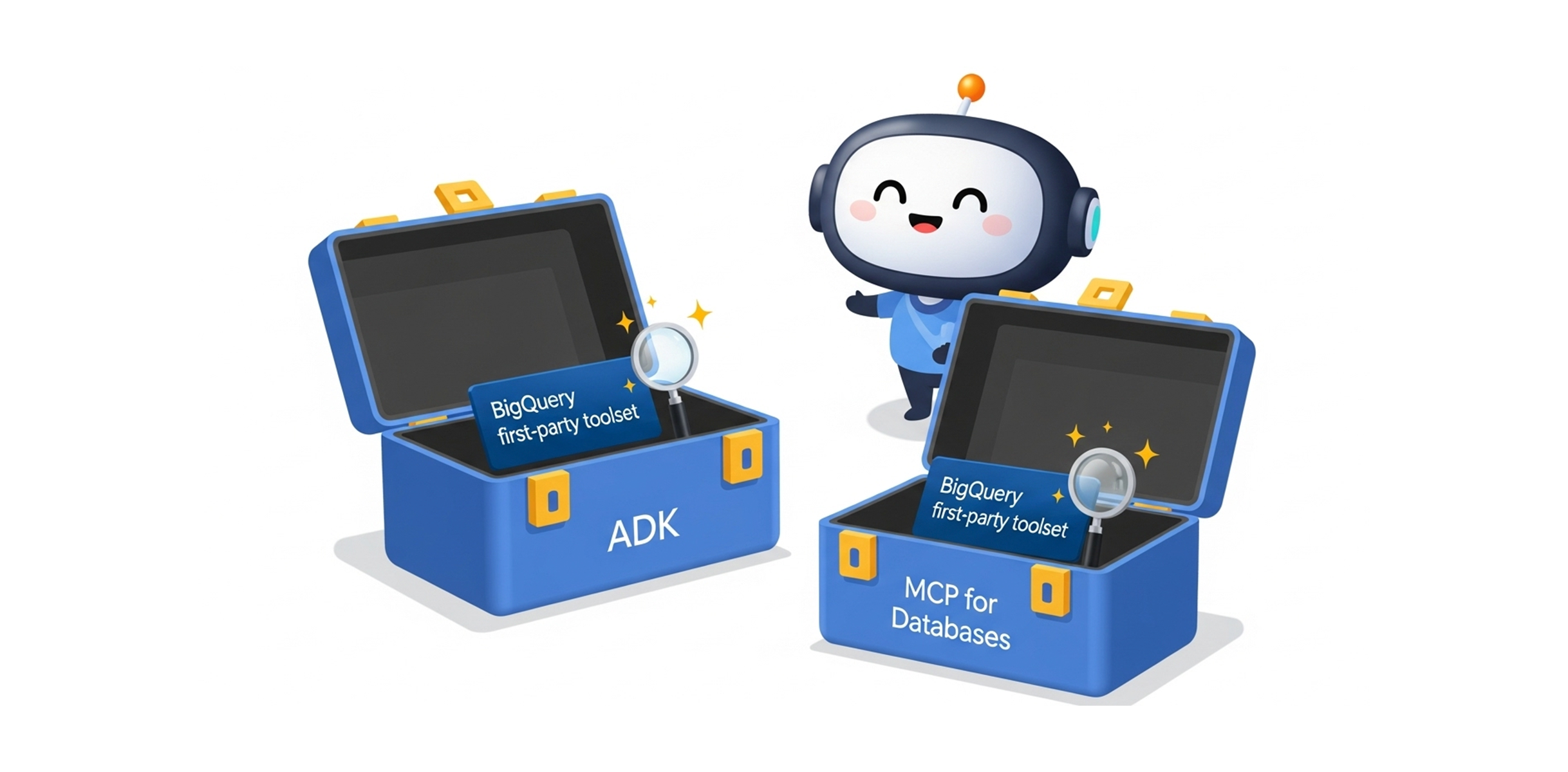 Hai phương pháp sử dụng bộ công cụ BigQuery mới: ADK và MCP for Databases.