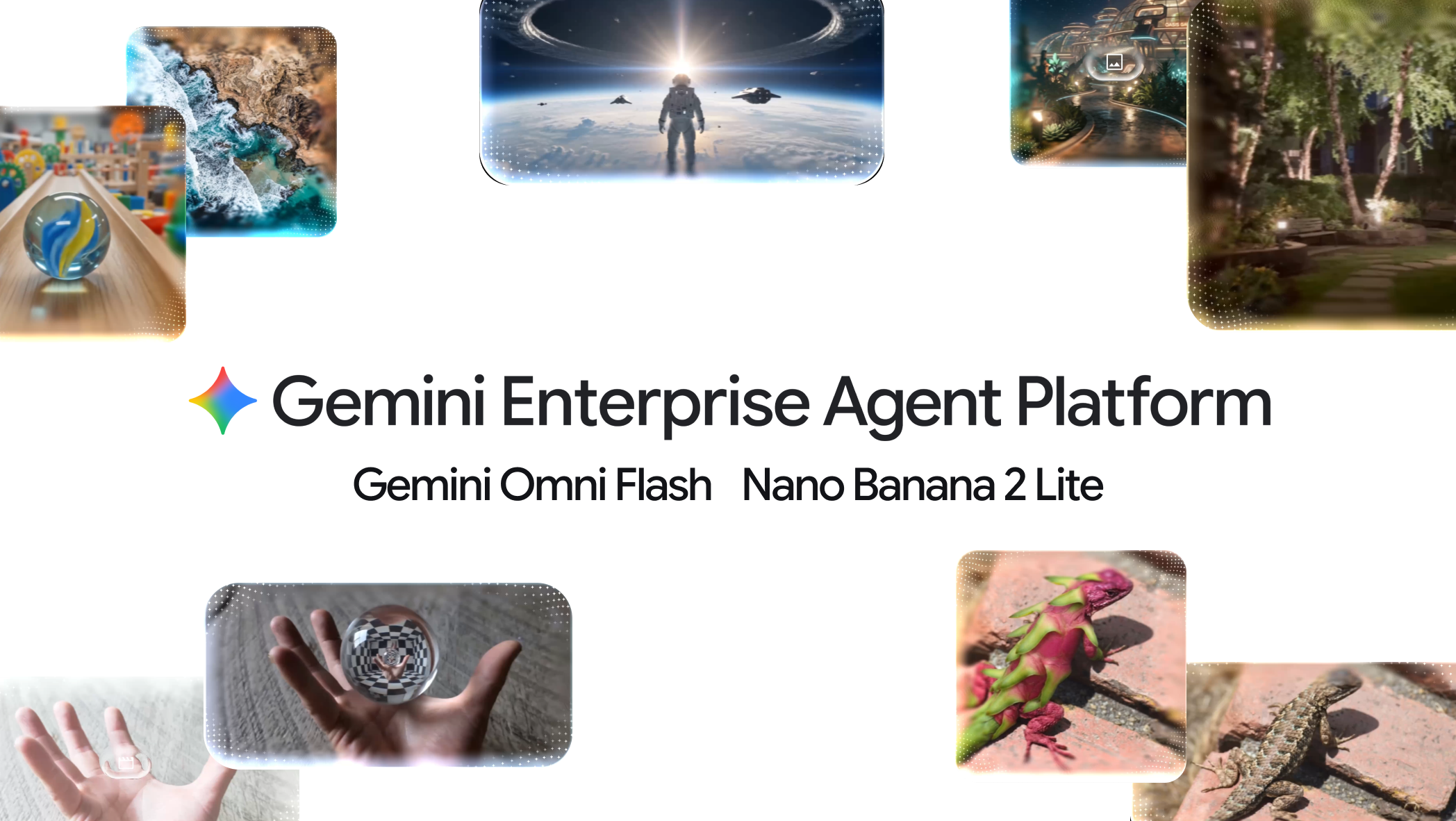 Nền tảng Gemini Enterprise Agent Platform với hai mô hình mới là Gemini Omni Flash và Nano Banana 2 Lite.